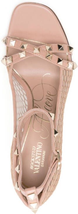 Valentino Garavani Rockstud stiletto sandals Neutrals