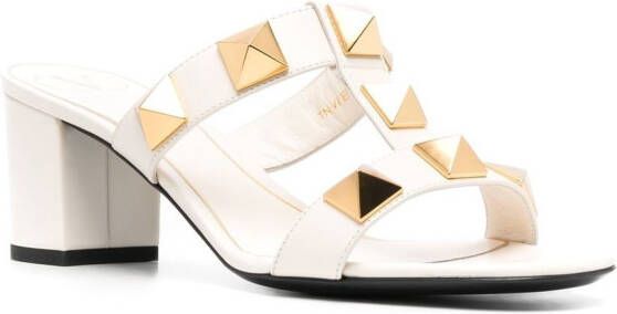 Valentino Garavani Rockstud T-bar sandals Neutrals