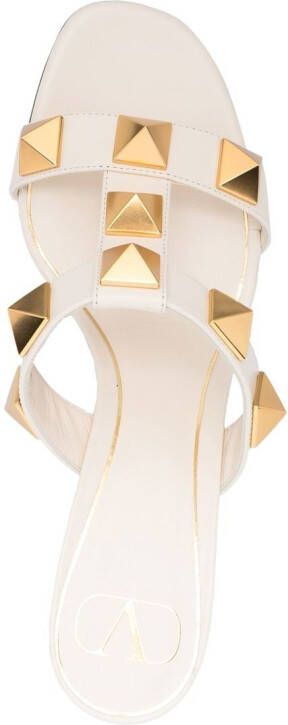 Valentino Garavani Rockstud T-bar sandals Neutrals