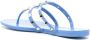 Valentino Garavani Rockstud thong flat sandals Blue - Thumbnail 3
