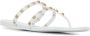 Valentino Garavani Rockstud thong-strap sandals White - Thumbnail 2