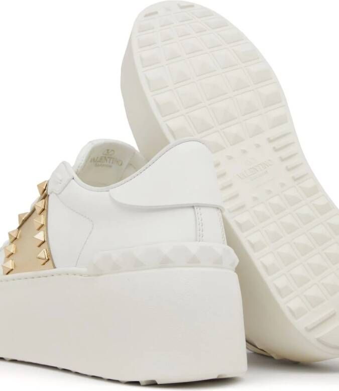 Valentino Garavani Rockstud Untitled flatform sneakers White