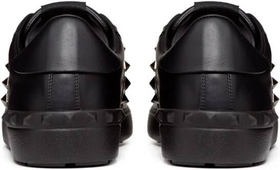 Valentino Garavani Rockstud Untitled leather sneakers Black