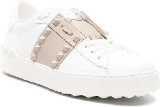 Valentino Garavani Rockstud Untitled leather sneakers White