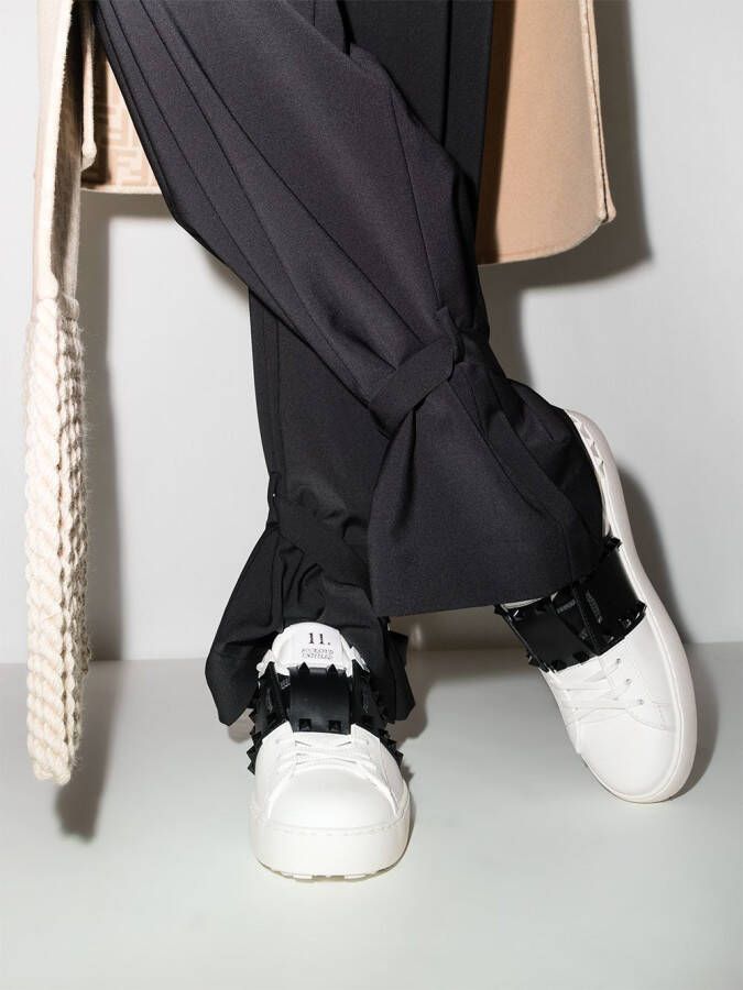 Valentino Garavani Rockstud Untitled leather sneakers White
