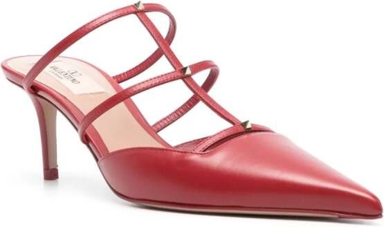 Valentino Garavani Rockstud Wispy 60mm mules Red