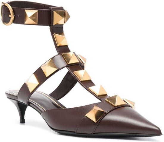 Valentino Garavani Roman Stud 40mm pumps Brown