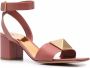 Valentino Garavani Roman Stud block-heel sandals Pink - Thumbnail 2