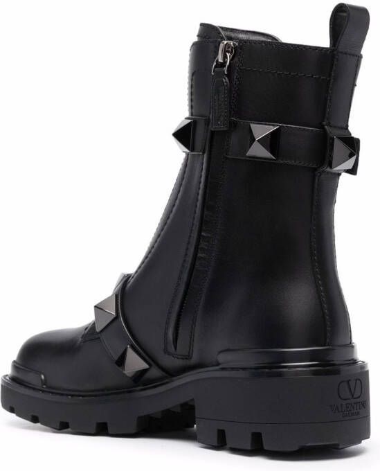 Valentino Garavani Roman Stud 40mm ankle boots Black