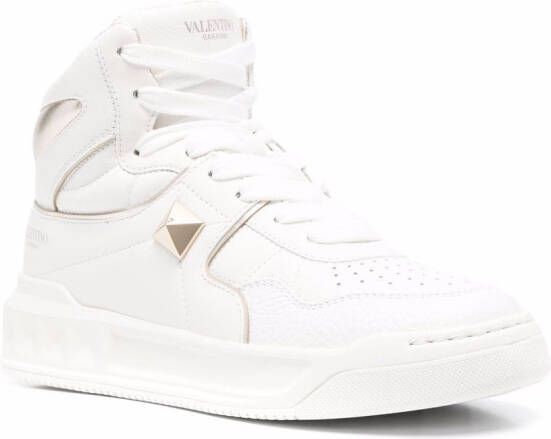 Valentino Garavani Roman Stud-embellishment lace-up sneakers White