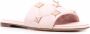 Valentino Garavani Roman Stud flat slide sandals Pink - Thumbnail 2