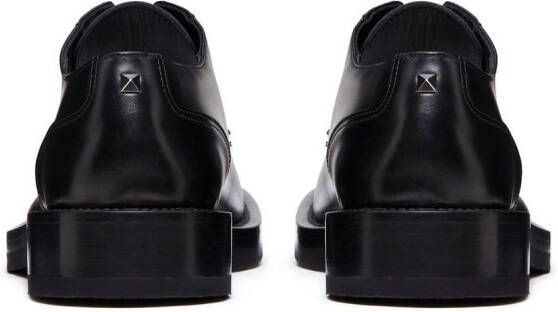 Valentino Garavani Roman Stud leather Derby shoes Black