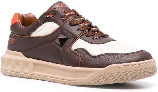 Valentino Garavani Roman Stud low-top sneakers Brown
