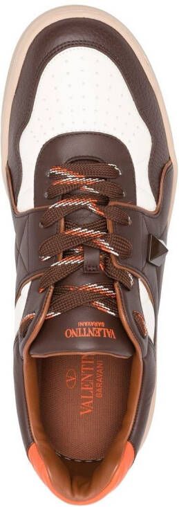Valentino Garavani Roman Stud low-top sneakers Brown
