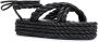 Valentino Garavani rope wedge sandals Black - Thumbnail 2
