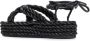 Valentino Garavani rope wedge sandals Black - Thumbnail 3