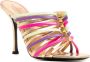 Valentino Garavani strappy 100mm stiletto mules Pink - Thumbnail 2