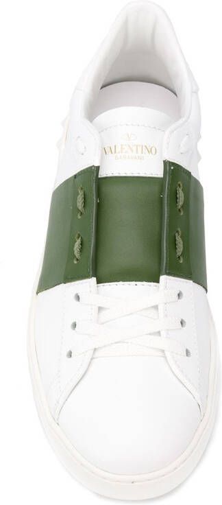 Valentino Garavani striped open sneakers White