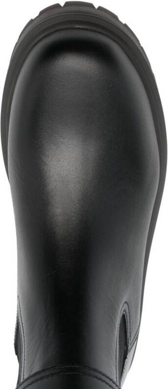 Valentino Garavani stud-embellished leather boots Black