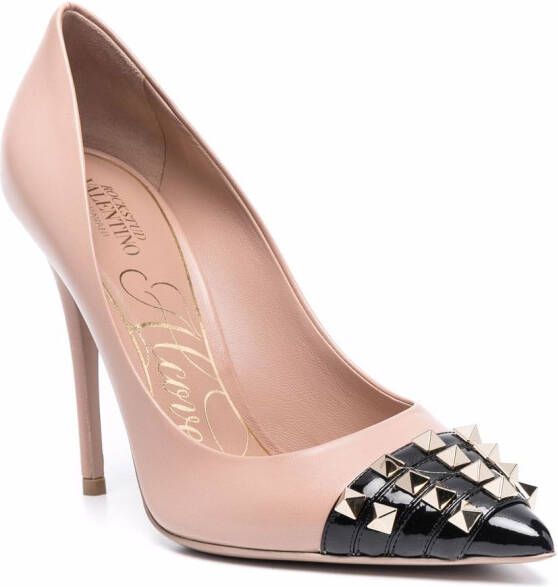 Valentino Garavani studded pointed pumps Pink