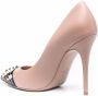 Valentino Garavani studded pointed pumps Pink - Thumbnail 3