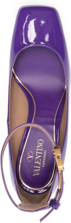 Valentino Garavani Tan-Go 60mm patent-leather pumps Purple
