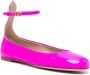 Valentino Garavani Tan-Go patent-leather ballerina shoes Pink - Thumbnail 2