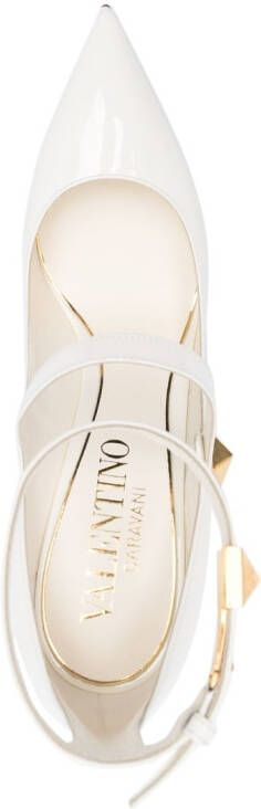 Valentino Garavani Tiptoe 100mm patent pumps White
