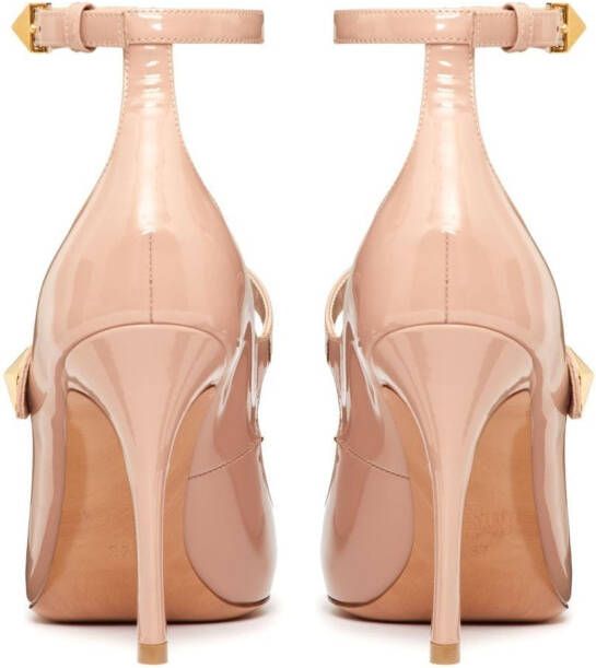 Valentino Garavani Tiptoe patent leather pumps Neutrals