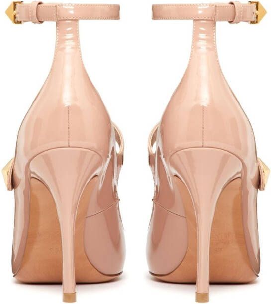 Valentino Garavani Tiptoe patent leather pumps Neutrals