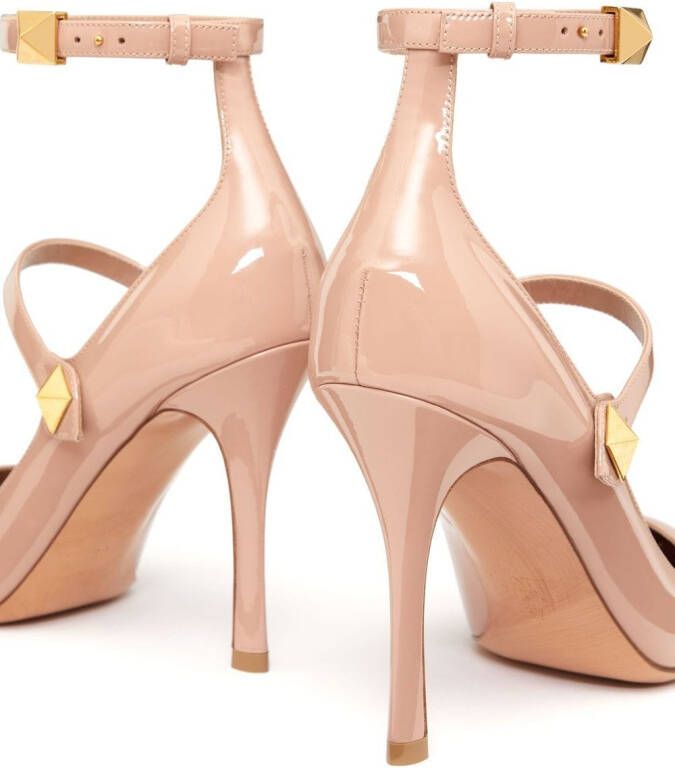 Valentino Garavani Tiptoe patent leather pumps Neutrals