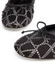 Valentino Garavani Toile Iconographe embellished ballerina shoes Black - Thumbnail 5