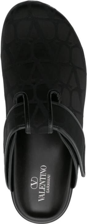Valentino Garavani Toile Iconographe-jacquard slippers Black