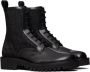 Valentino Garavani Toile Iconographe leather combat boots Black - Thumbnail 2