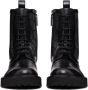 Valentino Garavani Toile Iconographe leather combat boots Black - Thumbnail 4