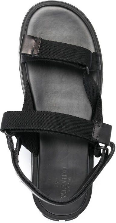 Valentino Garavani Uniqueform flatform sandals Black
