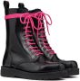Valentino Garavani Untitled leather combat boots Black - Thumbnail 2