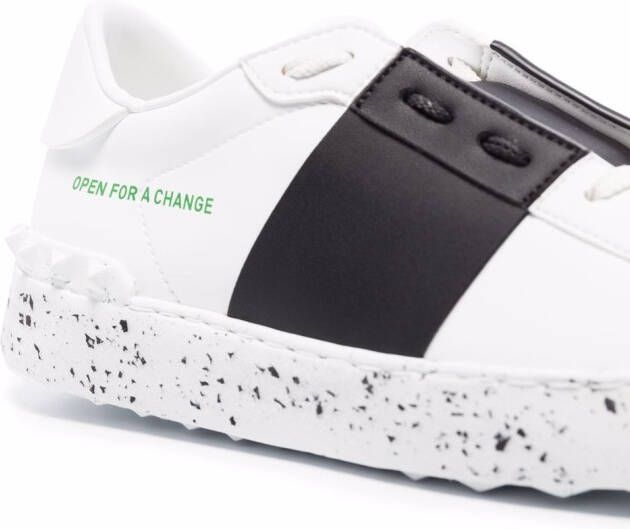 Valentino Garavani Open For a Change leather sneakers White