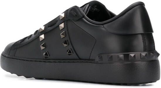 Valentino Garavani Untitled Rockstud leather sneakers Black