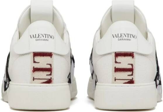 Valentino Garavani VL7N logo-strap leather sneakers White
