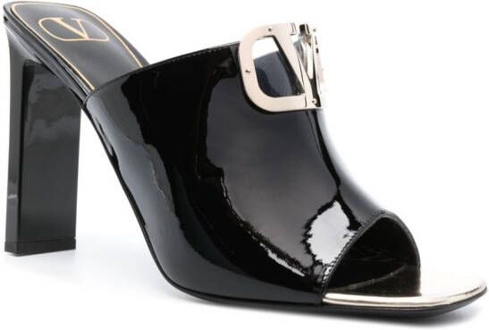 Valentino Garavani 100mm VLogo sandals Black