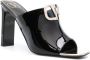 Valentino Garavani 100mm VLogo sandals Black - Thumbnail 2