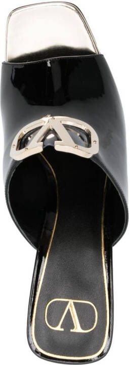Valentino Garavani 100mm VLogo sandals Black