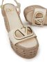 Valentino Garavani VLogo 110mm cut-out leather sandals White - Thumbnail 5