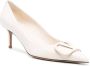 Valentino Garavani VLogo 75mm leather pumps White - Thumbnail 2