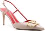 Valentino Garavani VLogo Signature 80mm slingback pumps Neutrals - Thumbnail 2