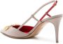 Valentino Garavani VLogo Signature 80mm slingback pumps Neutrals - Thumbnail 3