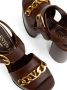 Valentino Garavani VLogo Chain 130mm platform sandals Brown - Thumbnail 5
