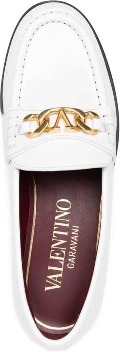 Valentino Garavani VLogo Chain loafers White