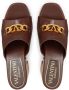 Valentino Garavani 110mm VLogo Chain sandals Brown - Thumbnail 4